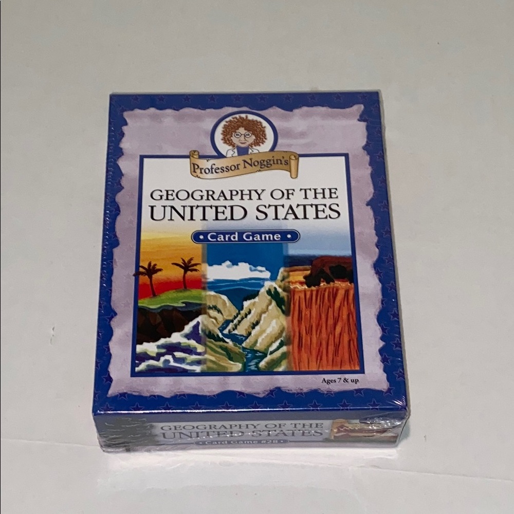 Outset Professor Noggin’s Geography of the United States Card Game New